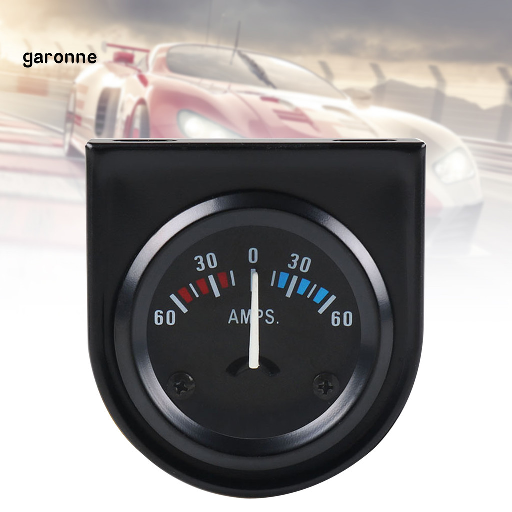 GA-Medidor De Carro À Prova De Poeira Limpo Facilmente ABS Autogage Amperímetro Para 12V 2Inch