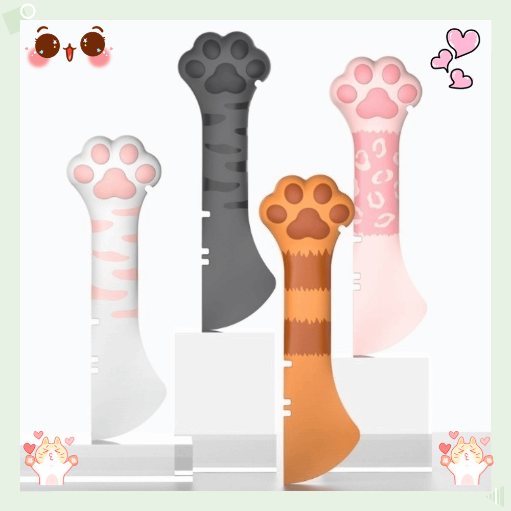 Colher De Comida Para Animais De Estimação , Abridor De Lata Multifuncional De Silicone De Gato , Curta Com Design Fácil