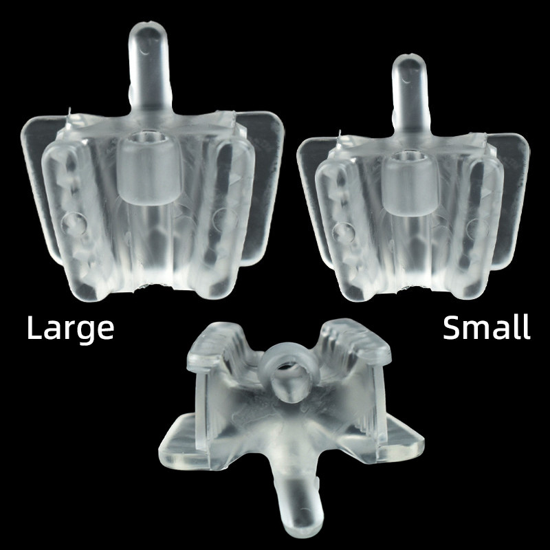 3 Pçs/set Abridor De silicone Transparente Titular Retrator Grande/Pequeno