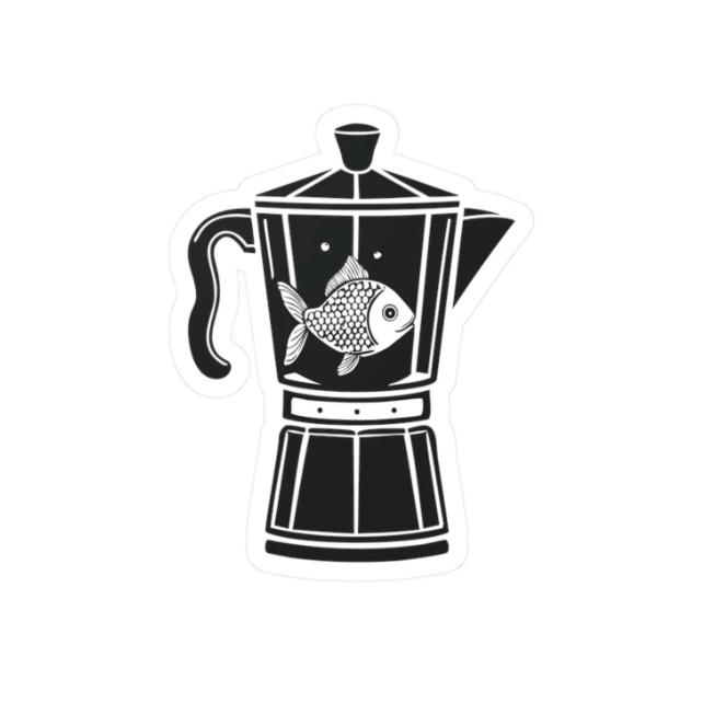 Sticker Personalizado Fish In a Percolator Twin Peaks David Lynch Adesivo