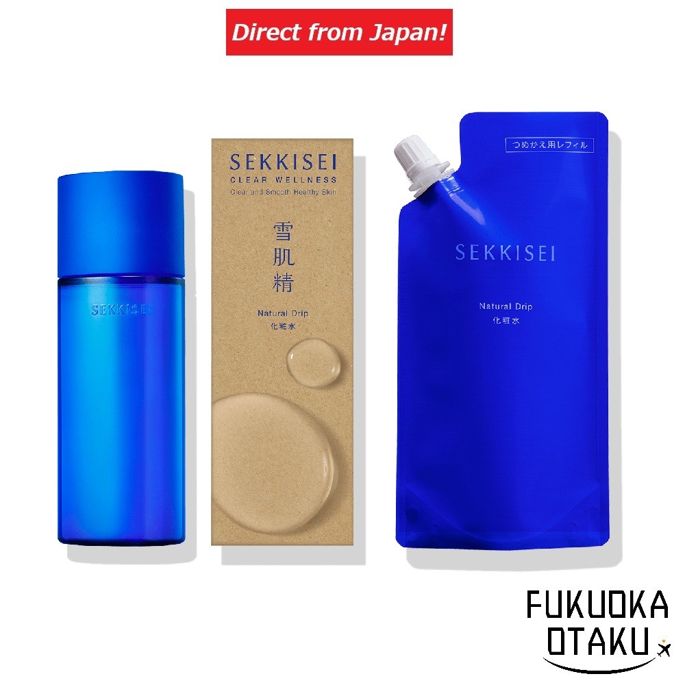 KOSE SEKKISEI Clear Wellness Natural Drip Toner Hidratante Pele Radiante Made in Japan【Direto do Japão】