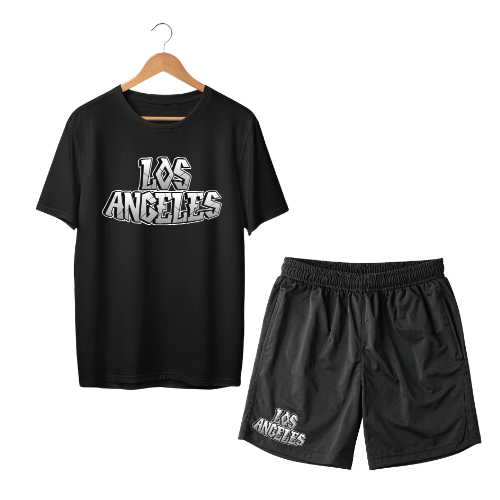Kit Camisa e shorts Los Angeles LA EUA drip