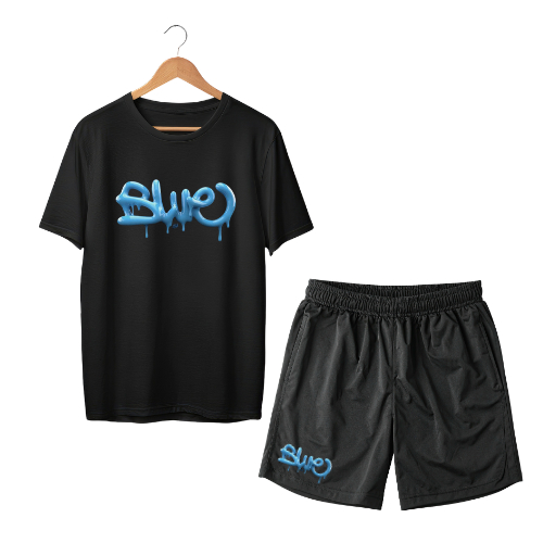 Kit Camisa e shorts Blue Drip 26