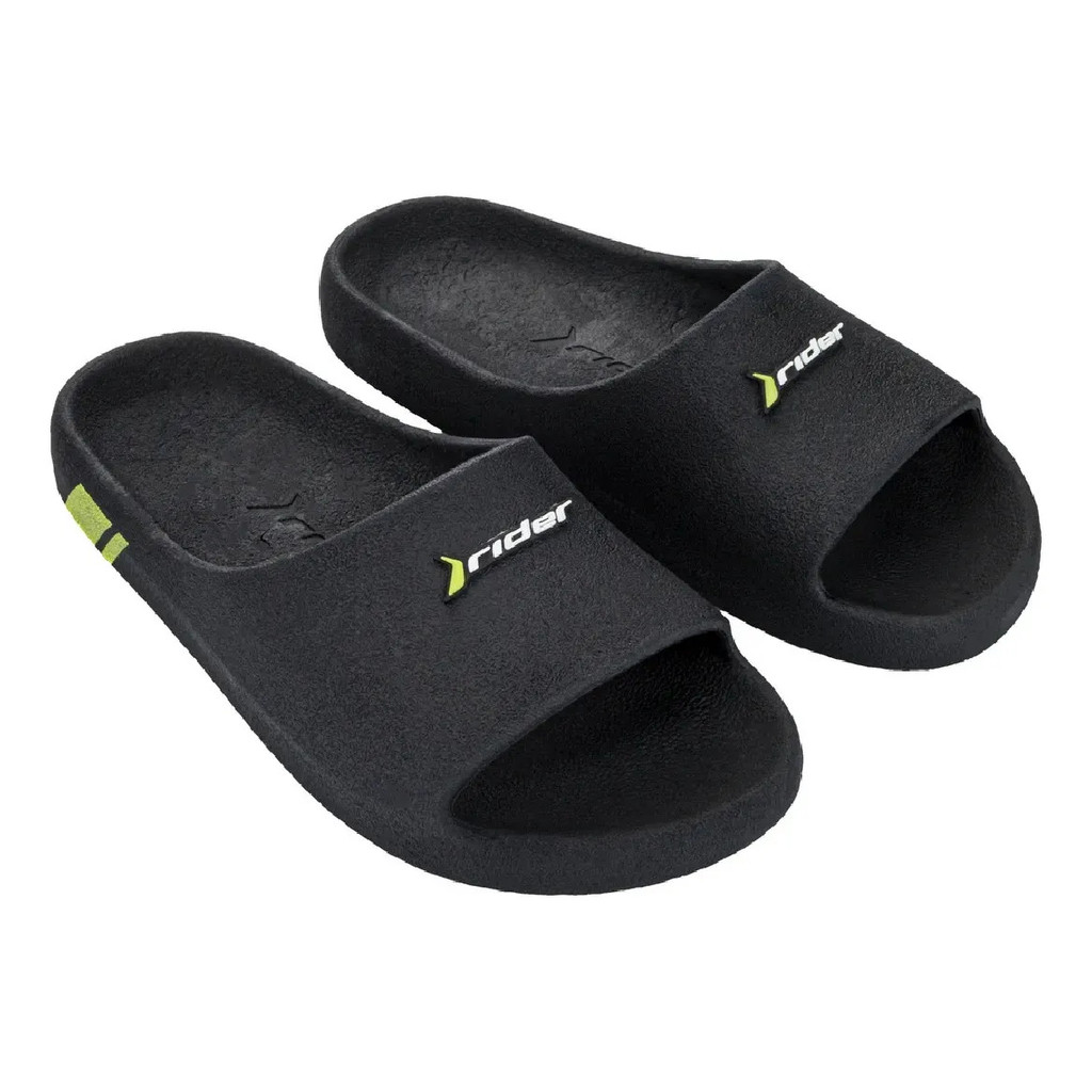 Chinelo Rider 2 Nuvem Drip Slide Confortável Original-Preto/Verde,42.0 BR(Preto/Verde,42.0 BR)