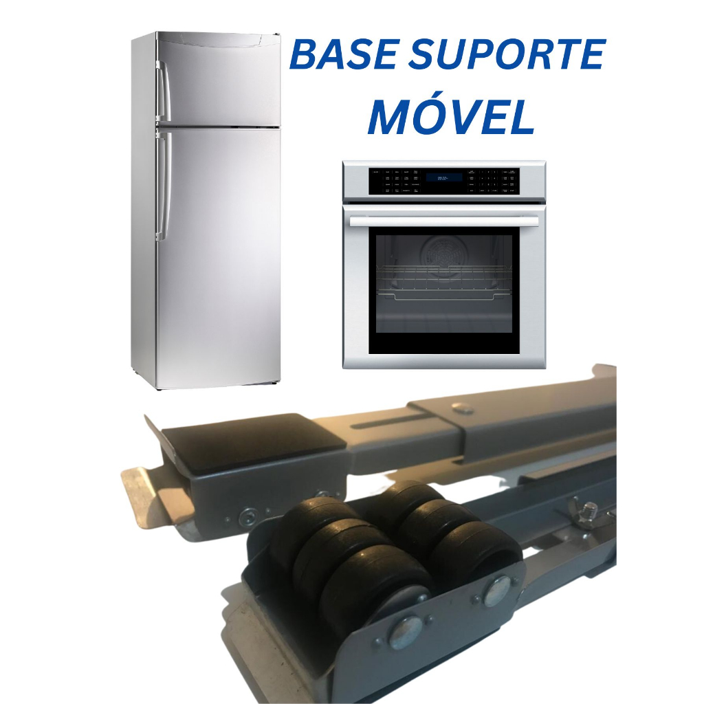 Suporte Base Universal Móvel com Rodinhas Para Móveis, Geladeiras, Fogões E Máquinas De Lavar