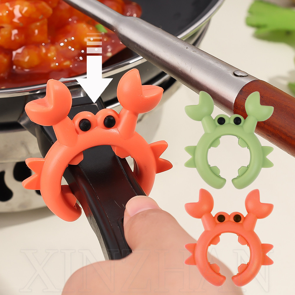 Suporte Para Espátula De Caranguejo Pequeno De 1/2 Unidades-Universal , Silicone , Resistente Ao Calor-Rack Pá De Colher