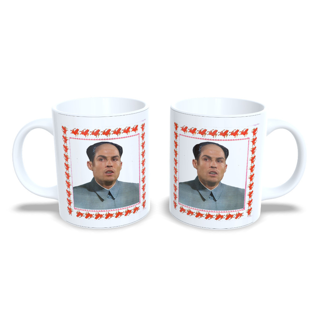 Caneca Cerâmica Personalizada Meme- Cristiano Ronaldo CR7 Tse - Social Credit Batle