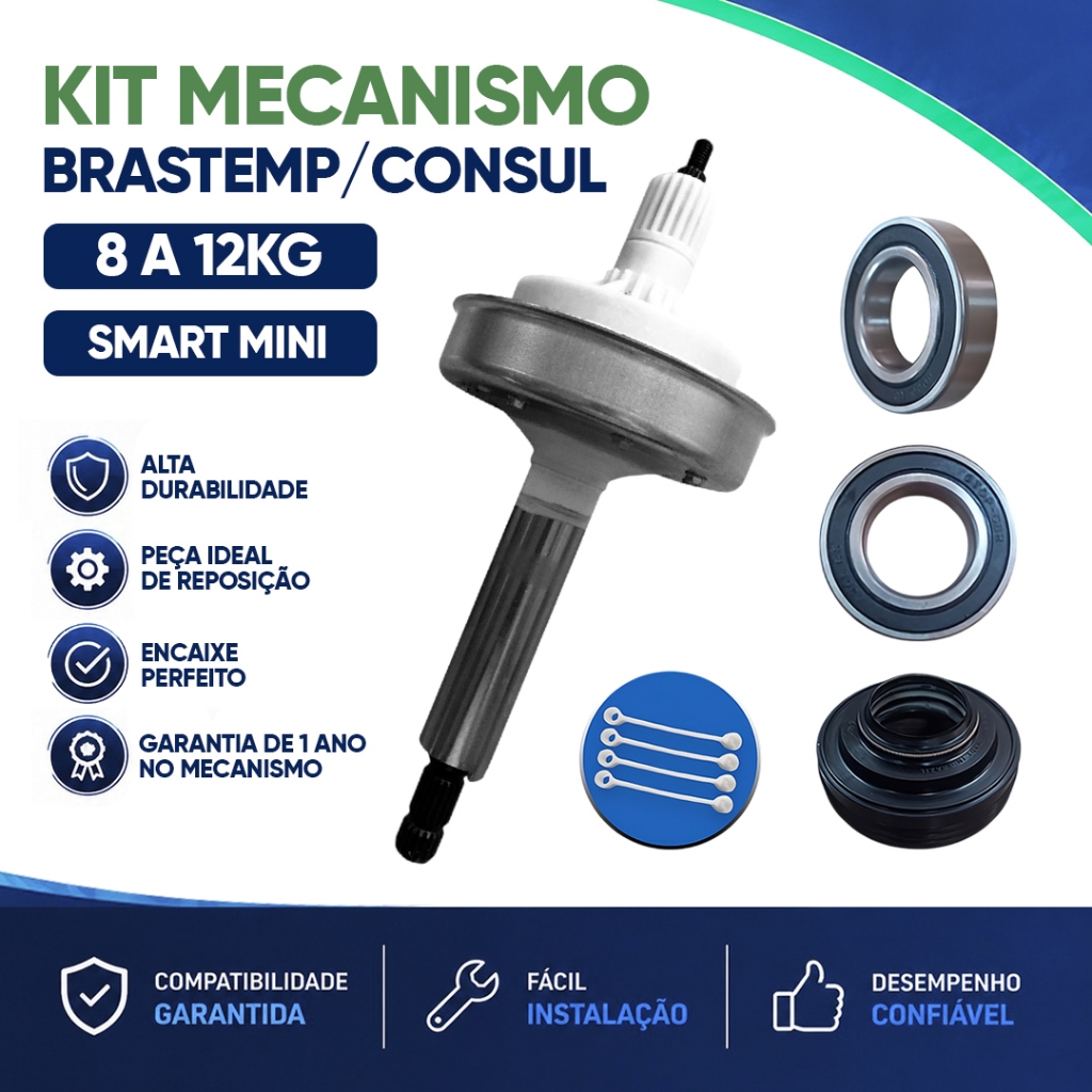 Kit Mecanismo Smart Mini Brastemp Consul 8 A 12kg Original Royalstar W10747983