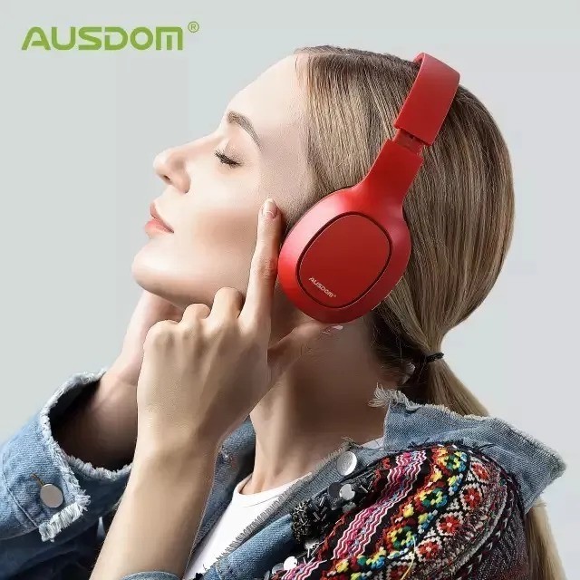 Fone Ouvido para reprodutores de som Over-ear Ausdom M09 Mic Sd Jp259 AK2
