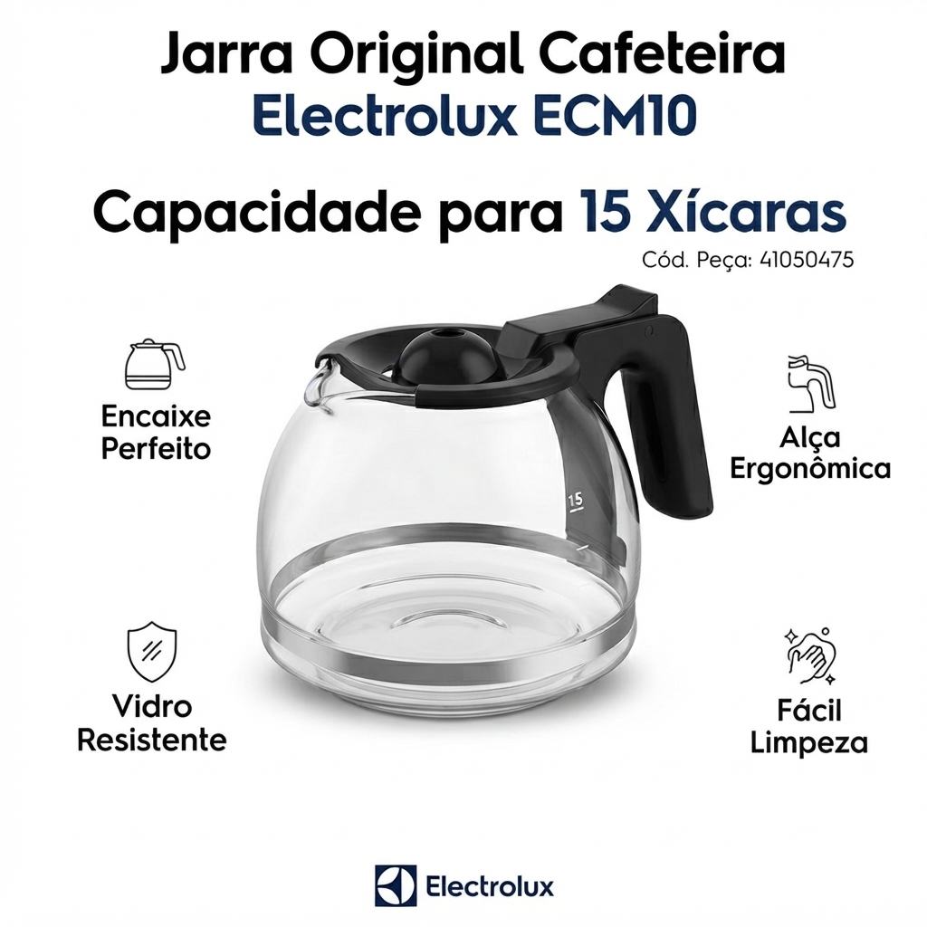 Jarra Da Cafeteira Electrolux Ecm10 15 Xicaras