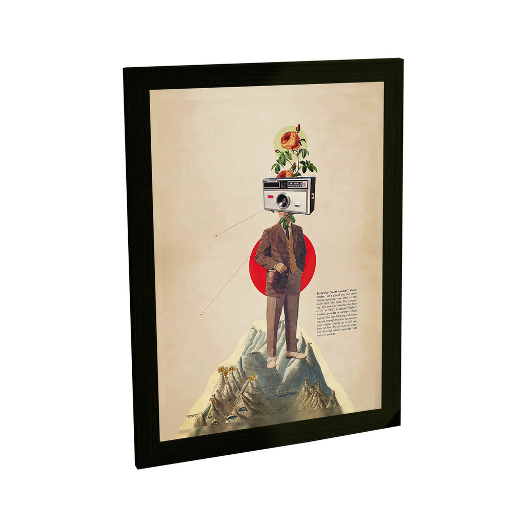 Quadro Decorativo Vintage Retro Câmera Fotografica Fotografia