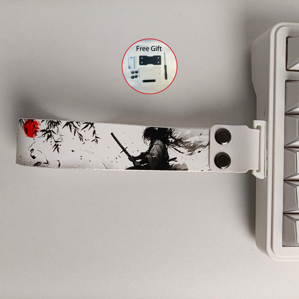 Correia De Fita Para Teclado Samurai Anime Wooting 60HE ATK68 Nylon PU Strap Com E Parafusos 3M
