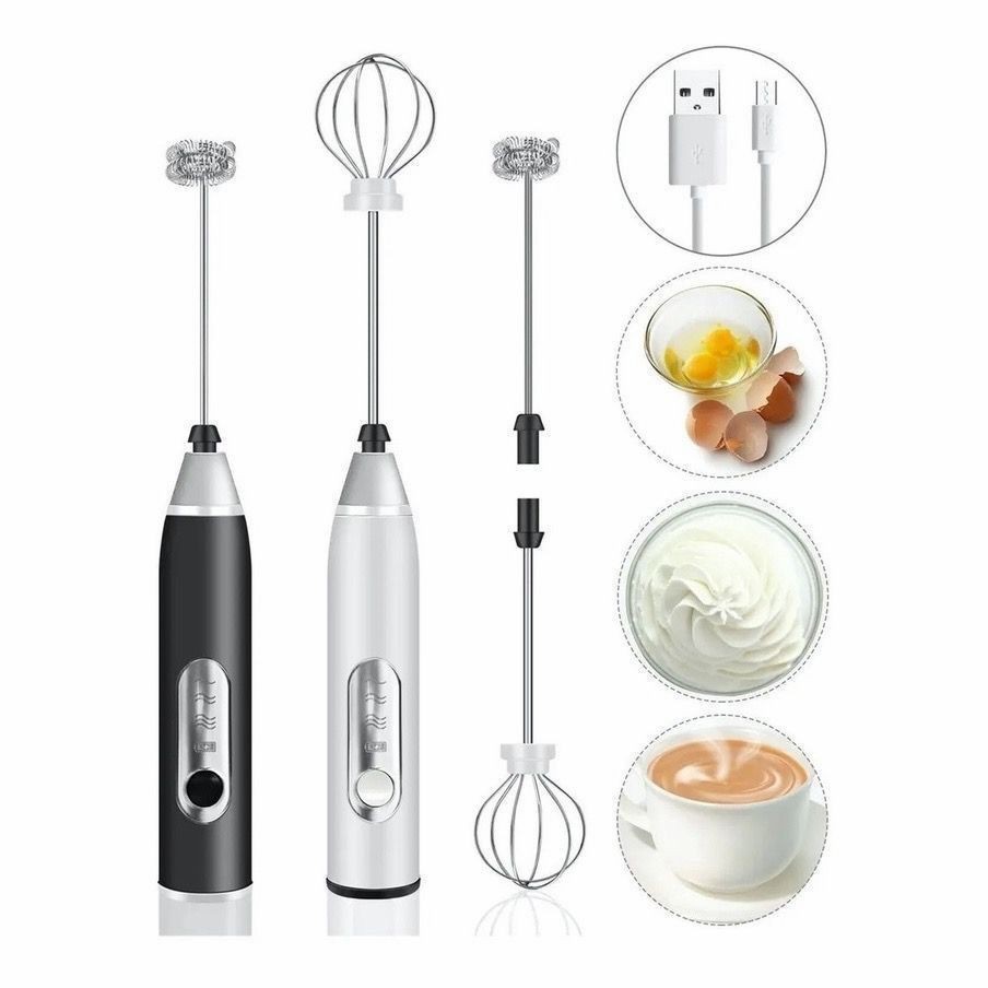Electric Blender Mixer for Drinks Milk Coffee Egg Whites 2 in 1