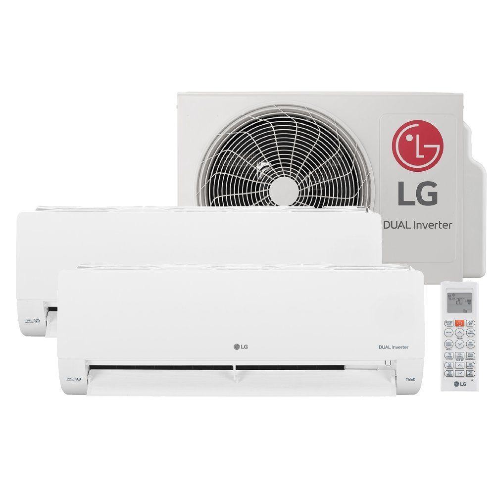 Ar - Condicionado LG Dual Inverter Voice  +AI Bi-Split 16.000 BTU (9.000+9.000 BTU) Frio 220V - S32Q16SA181