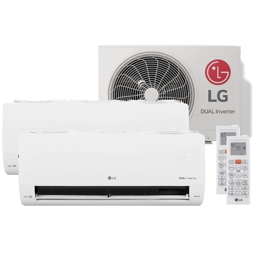 Ar-Condicionado LG Dual Inverter Voice +AI Bi-Split 16.000 BTU (9.000+12.000 BTU) Frio 220V