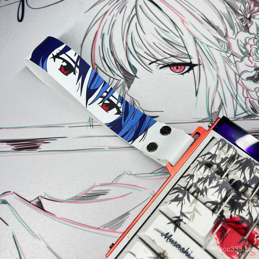 Popular fita decorativa para teclado Rei Ayanami, customização Wooting, made68, para Atena ATK, Meijia Shi 60