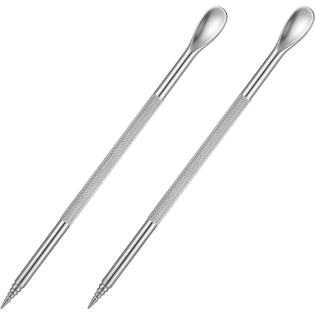 2 PCS Stainless Steel Coffee Latte Art Pen, Coffee Fancy Stitch Barista Tool Spice Pen Cappuccino Espresso Machine Acces