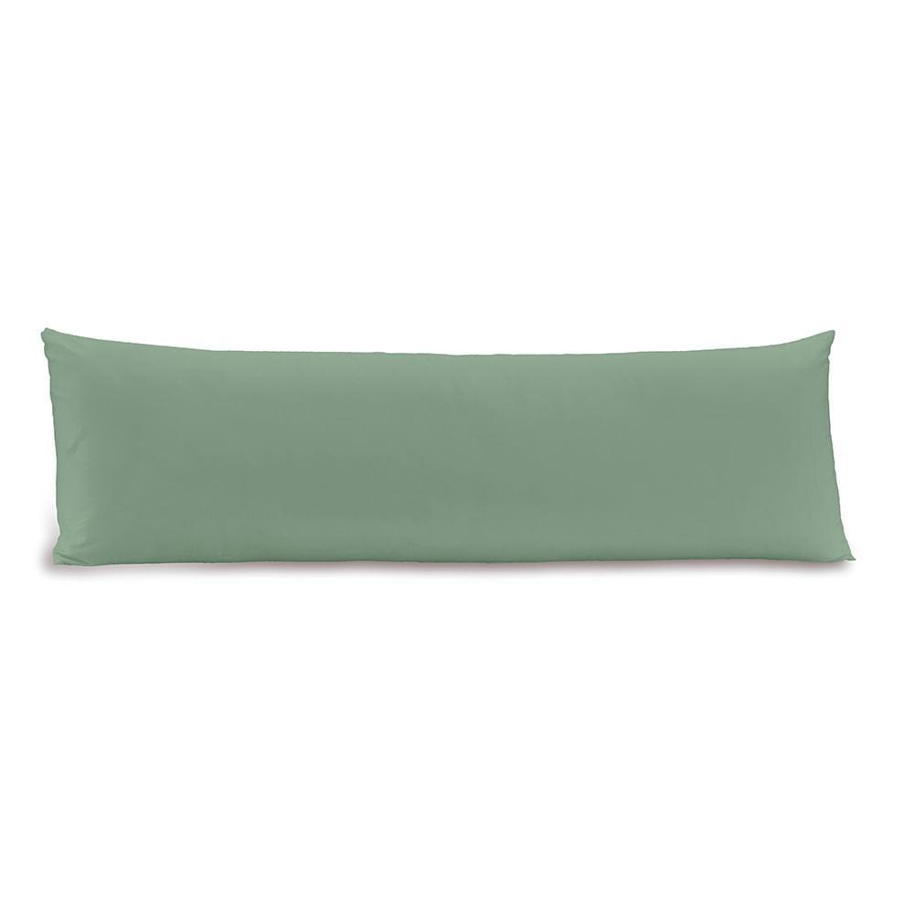 Fronha Body Pillow Altenburg Toque Acetinado 40cm x 130cm Verde