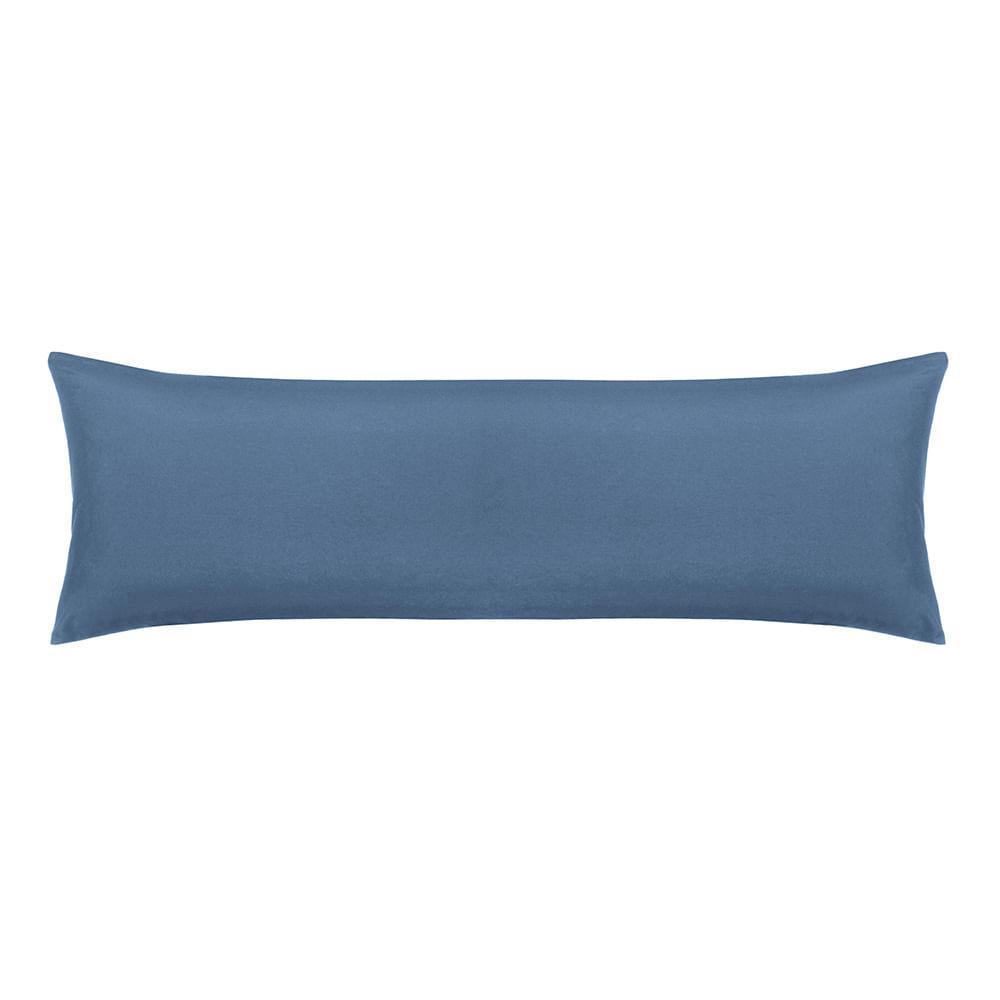 Fronha Super Body Pillow Altenburg Toque Acetinado Azul Dimensão