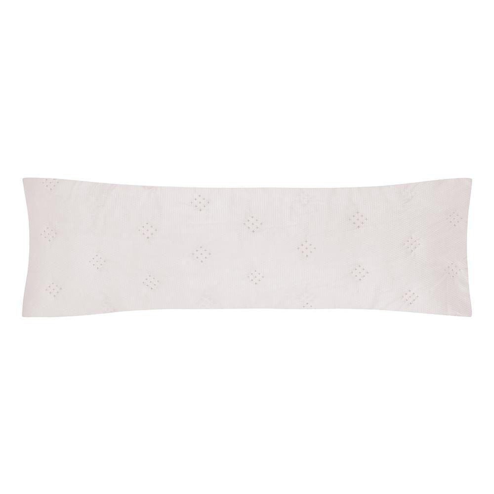 Porta Travesseiro Body Pillow Altenburg Toque Acetinado Ultrawave Anarruga Branco