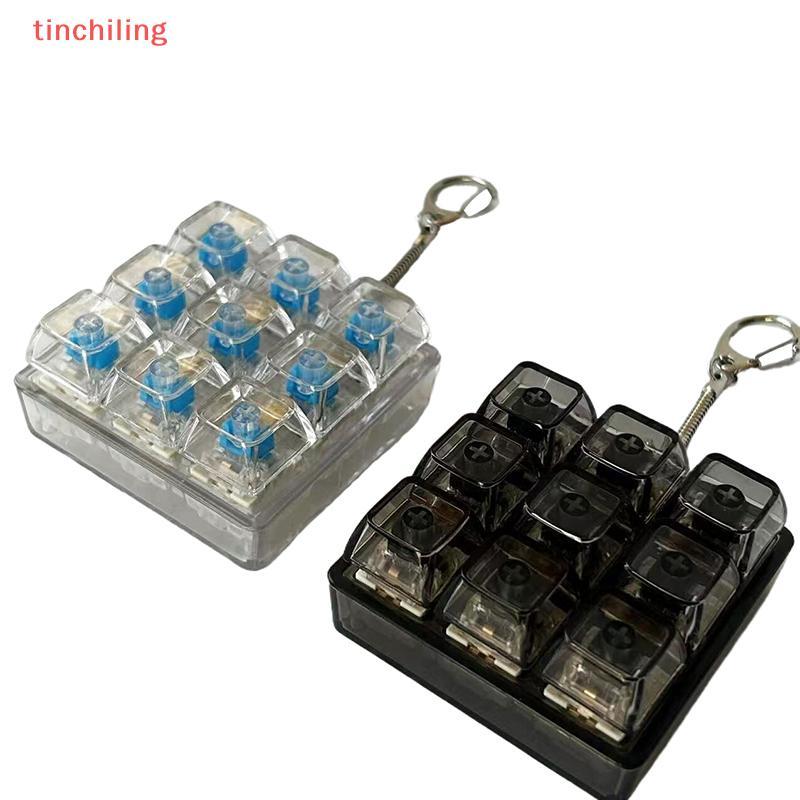 Tinchilingxv12 4 Teclas Mecânico Testador De Eixo De Teclado LED Keycap Switch Sampler Brinquedo De Mesa Para Alívio De