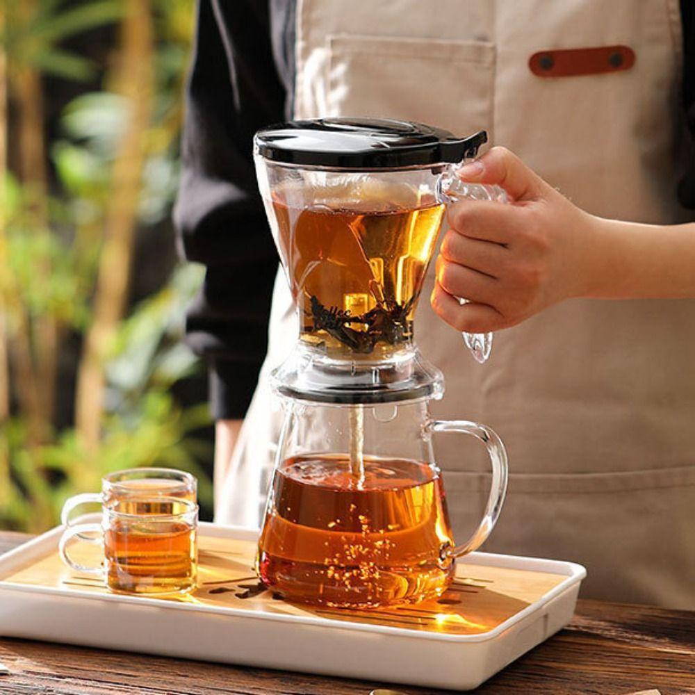 Despeje Sobre O Gotejador De Café , Transparente Com Copo De Filtro 600ml PC Coffee Brewer Pot Office