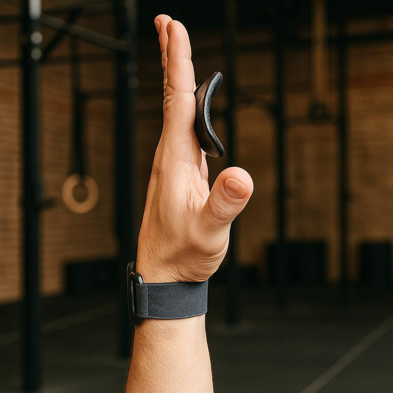 Empunhadura Aberta Para Crossfit C/ Apoio Entre Os Dedos Estilo Pro Garantido