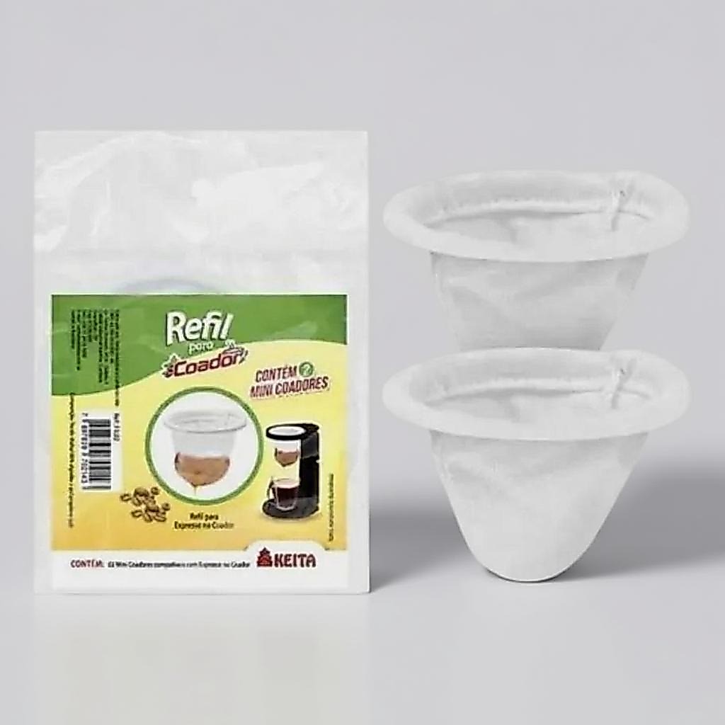 Kit 2 Refis de Tecido para Mini Coador de Café