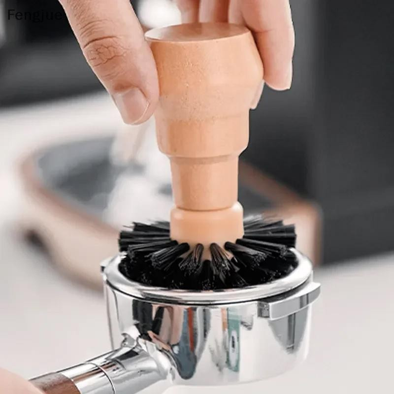 Fengjue 54/58mm Escova De Café Barista De Madeira , Espresso 51mm Com Ferramenta Portátil Limpeza 58mm Alça BR