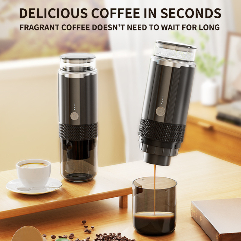 Máquina de café portátil sem fio americano Espresso K CUP carro elétrico ao ar livre Mini cápsula máquina de café
