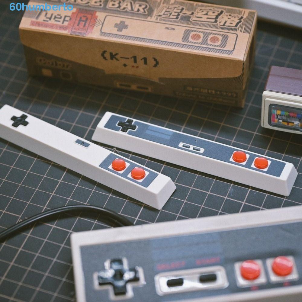 HUMBERTO Retro Spacebar Keycaps , Estilo Controlador De Jogo Arrow Keys Teclado Cap , Elegante AB Vintage Cross Axis Mec