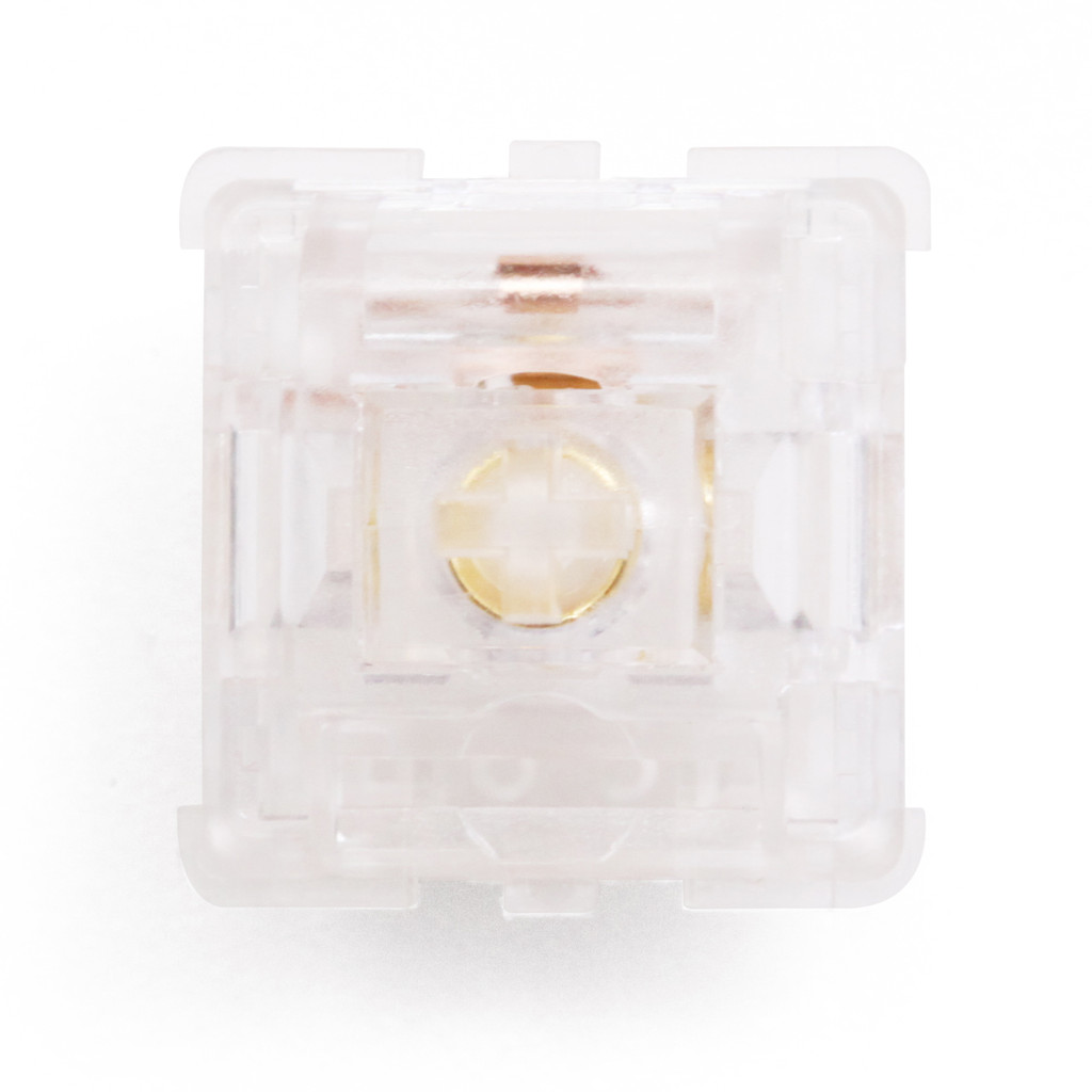 Everglide Axis Yiguang Water King Axis Auqa King Gold Contatos Totalmente Transparentes 5 Pinos rgb Teclado Switch mx