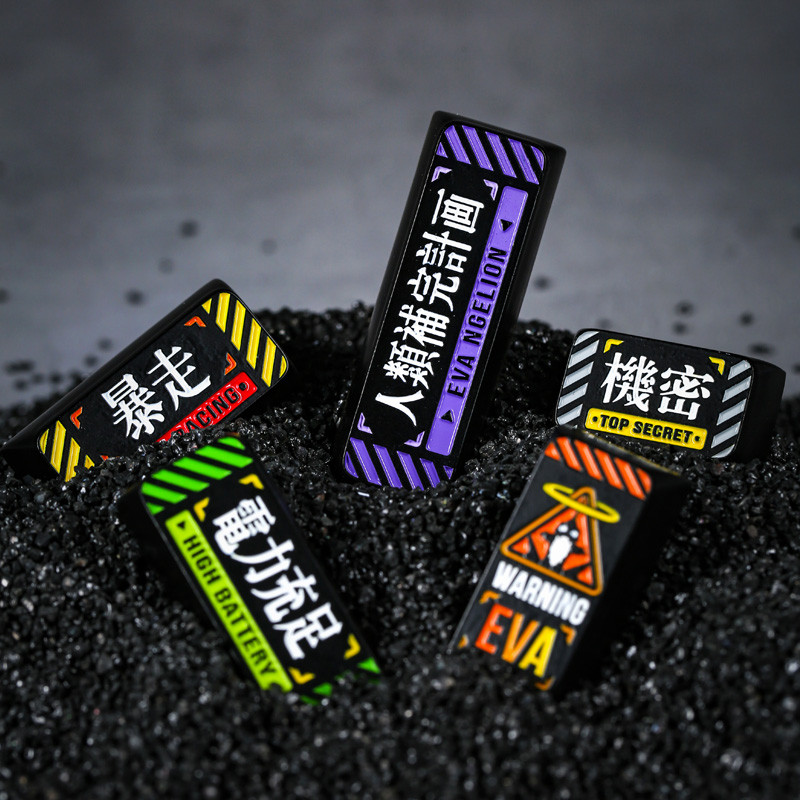 EVA Evangelion Anime Liga de Alumínio Metal Keycap ESC Key DEL Key Back to Car 2U shift