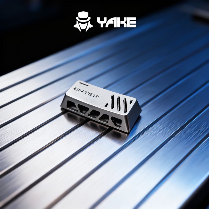 ! Zero Gravidade CNC Metal Oco Esqueleto Keycap Personalizado Único ESC Espaço Imprensa Entrar