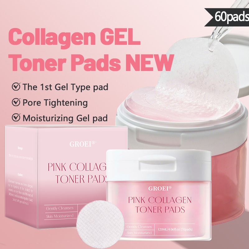Almofada De Toner Em Gel De Colágeno (70 Almofadas) Cera-nol Pad ZERO Irritação Cooling Pads
