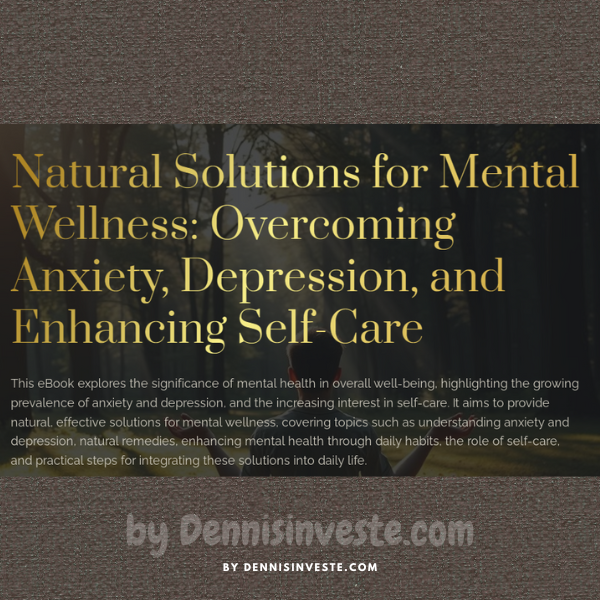 Natural Solutions for Mental Wellness: Overcoming Anxiety, Depression, and Enhancing Self-Care