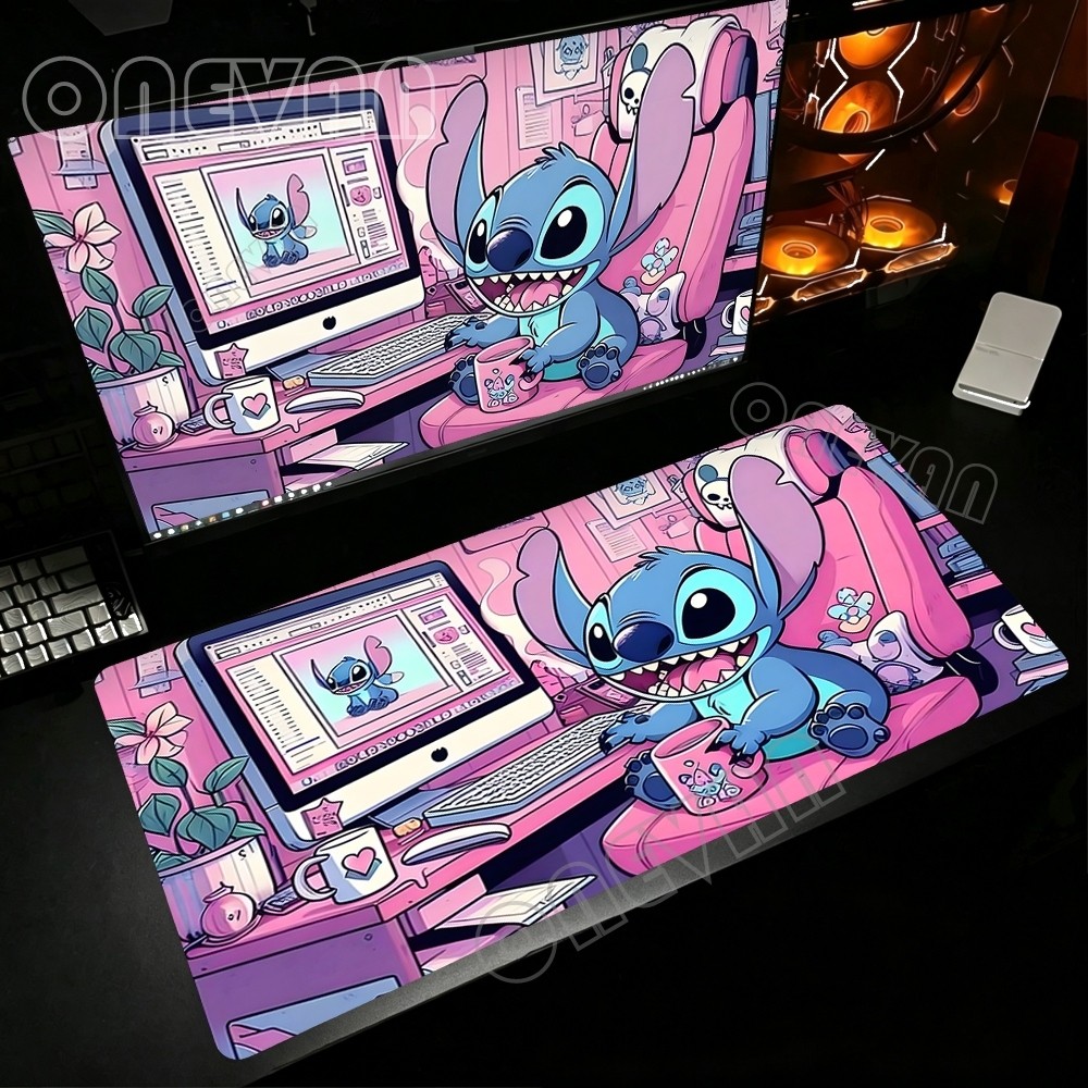 Gamer Mausepad Grande Jogo Ratos Almofada Kawaii Anime Ponto Mousepad XXL Computador Escritório Velocidade Deskmat Tecla