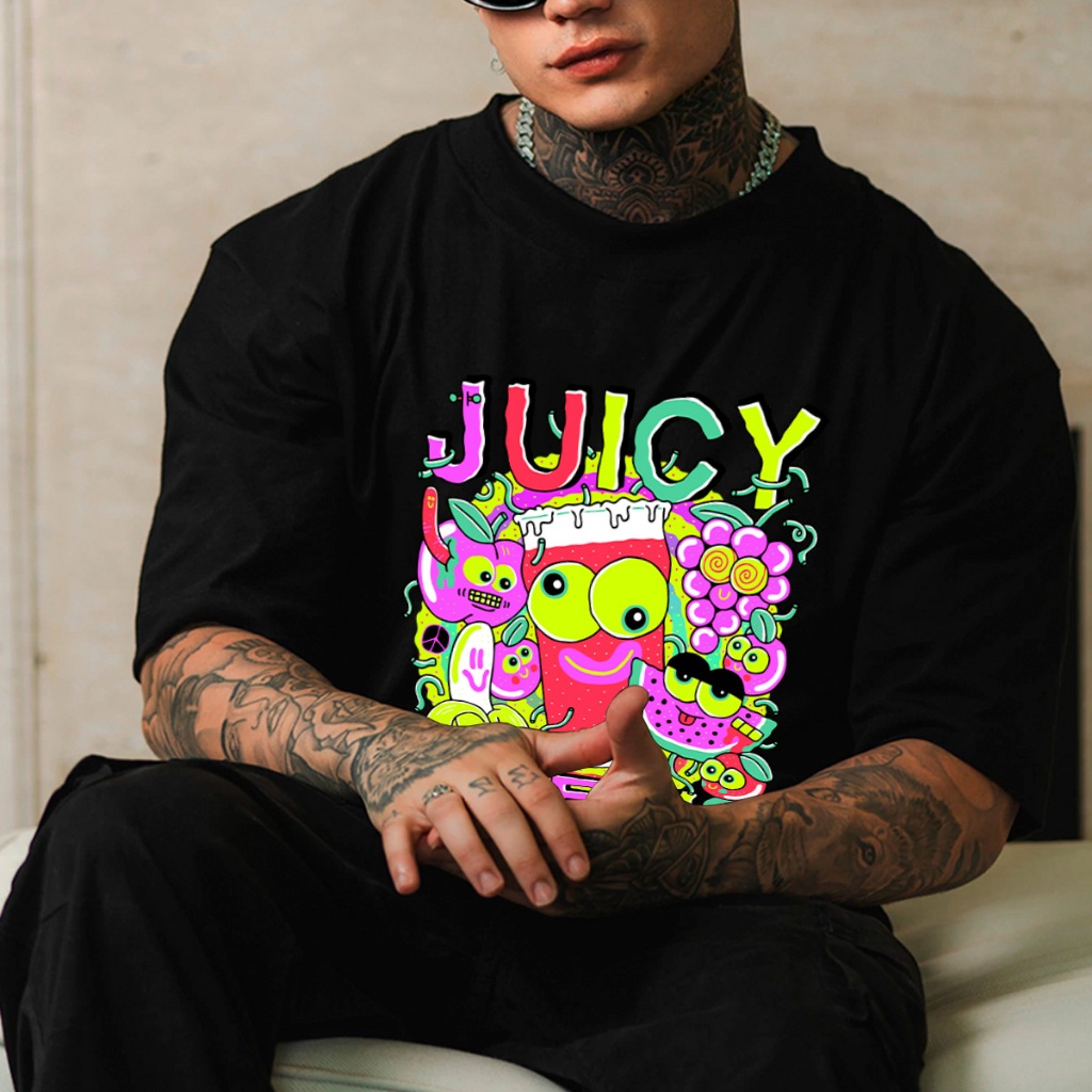 Camiseta Oversized Camisa StreetWear Juice Brews Envio Imediato Malhão Premium OVER-305