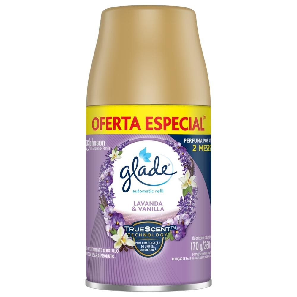 Refil Odorizador de Ambiente Automatic Glade Lavanda & Vanilla 260ml  Oferta Especial
