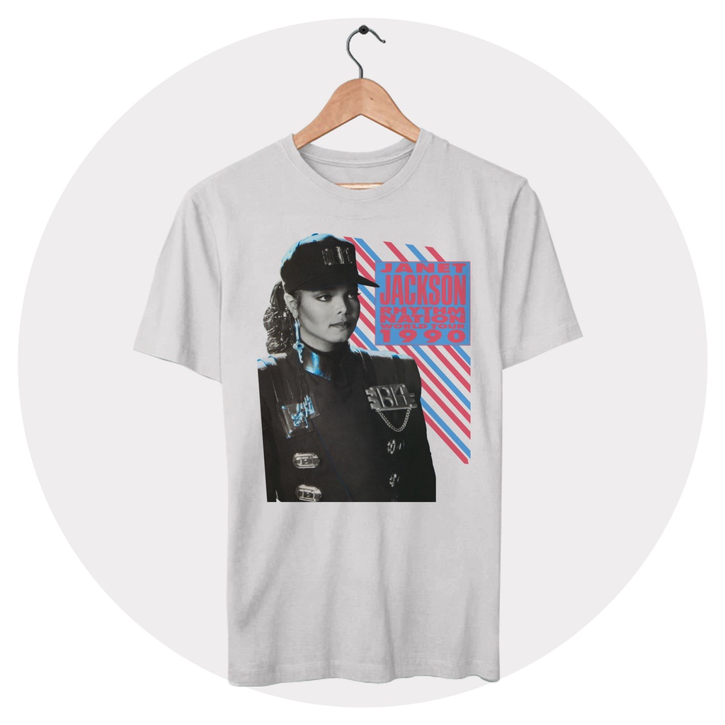 Camiseta Janet Jackson Rhythm Nation World Tour