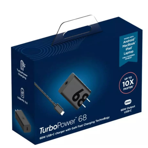 Cabo e Carregador Universal 68W Fast Charging Turbo USB-C Com Todos os Modelos Android