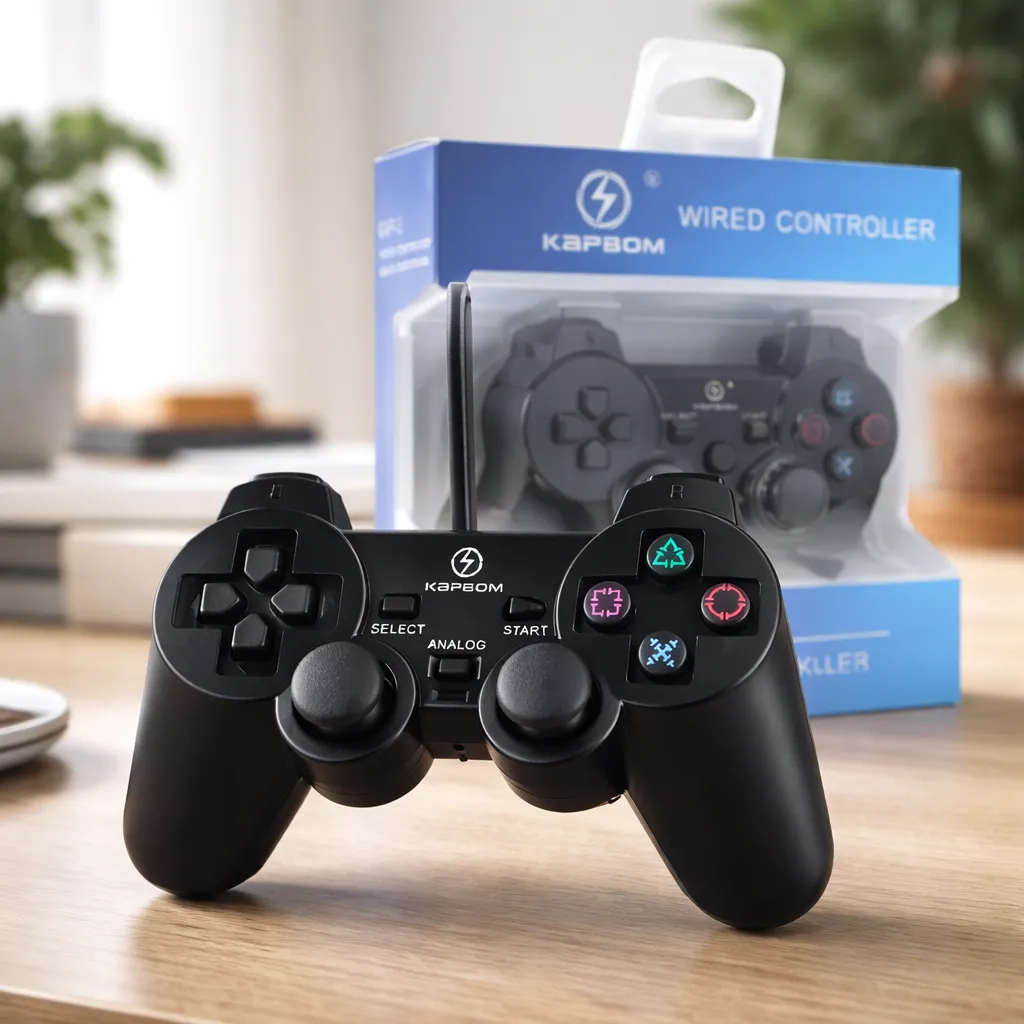 Controle PS3 Com Fio Wired PC Computador Joystick Manete USB Kapbom Original KAP-3