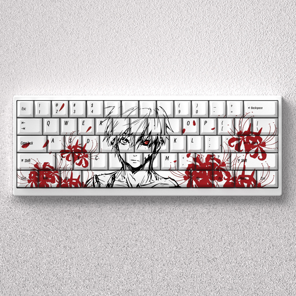 Conjunto Completo De Teclas Kinki Ken Tokyo Souchong Theme Cherry Profile Dye-Sub PBT (73)