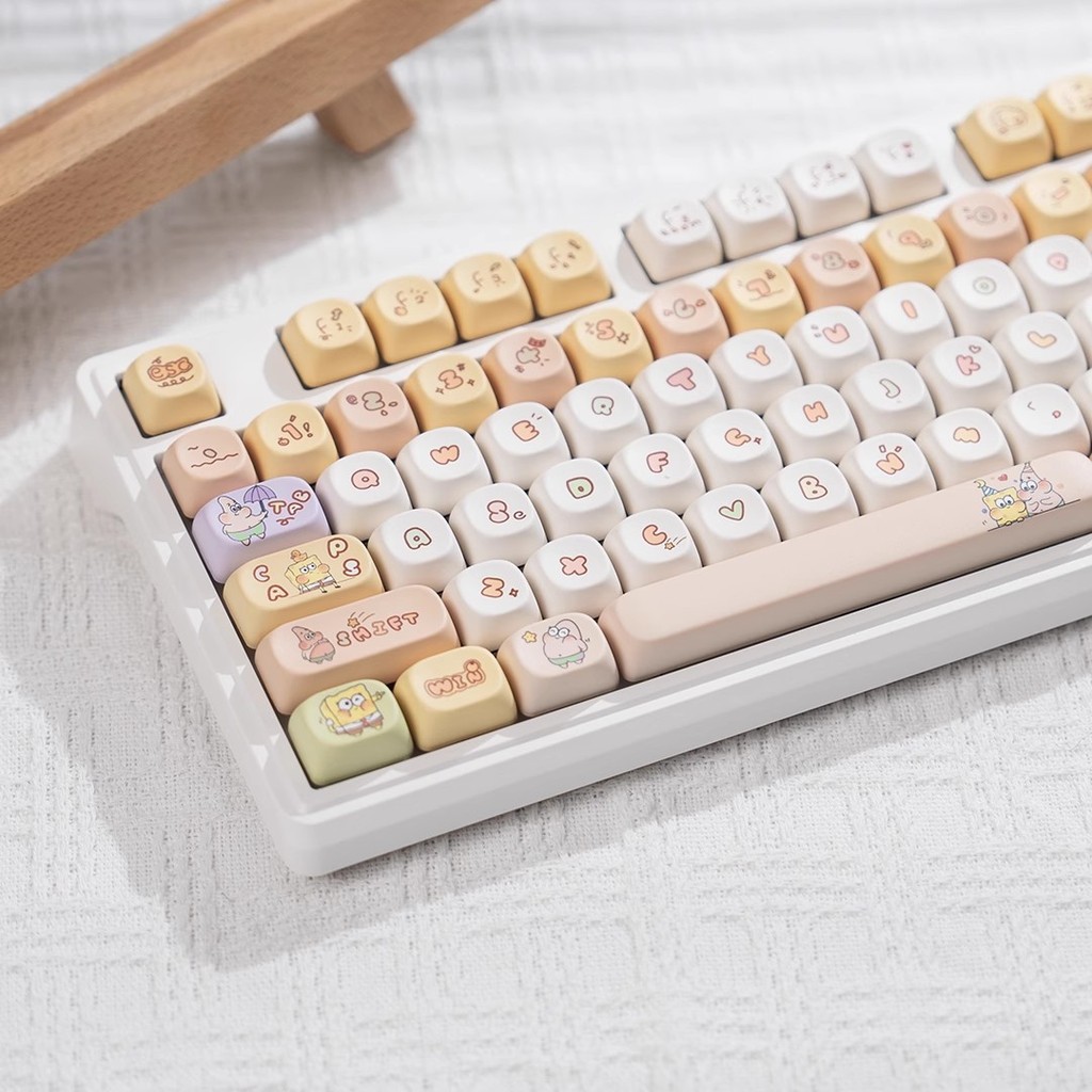 Moa Keycap Pie Daxing Theme Keycap pbt Sublimação adequada para 108 98 87 81 75 68 e outras tampas de teclado