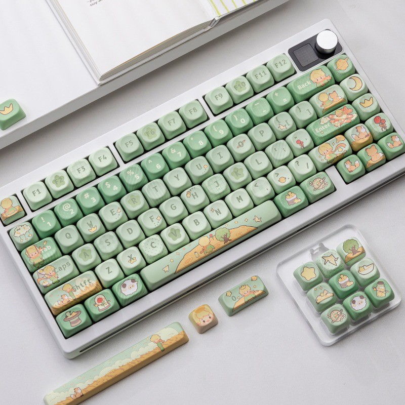 Prairie Theme Keycap PBT Material Sublimação MOA Personalização de altura Teclado mecânico Keycap