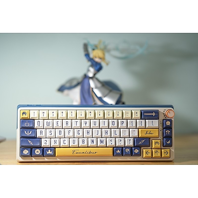 Arturia Theme Keycap Knight King Teclado Mecânico PBT Chave Exclusiva Dark KCA Altura Conjunto Completo