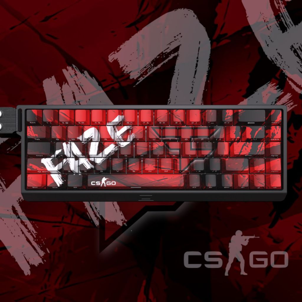 CS Game Theme Keycap Personagem Símbolo Gravação Lateral PBT Sublimação DIY Keycap