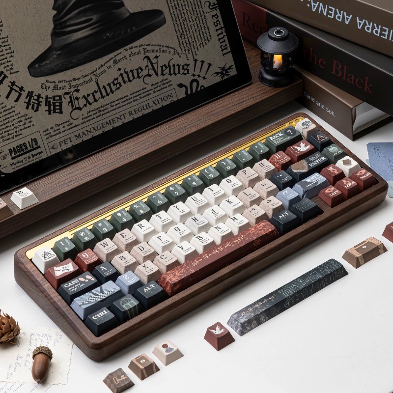 Harry Potter Magic Preppy Style Theme Keycap Retro Único Teclado Mecânico Personalizado Keycap Original Fábrica PBT