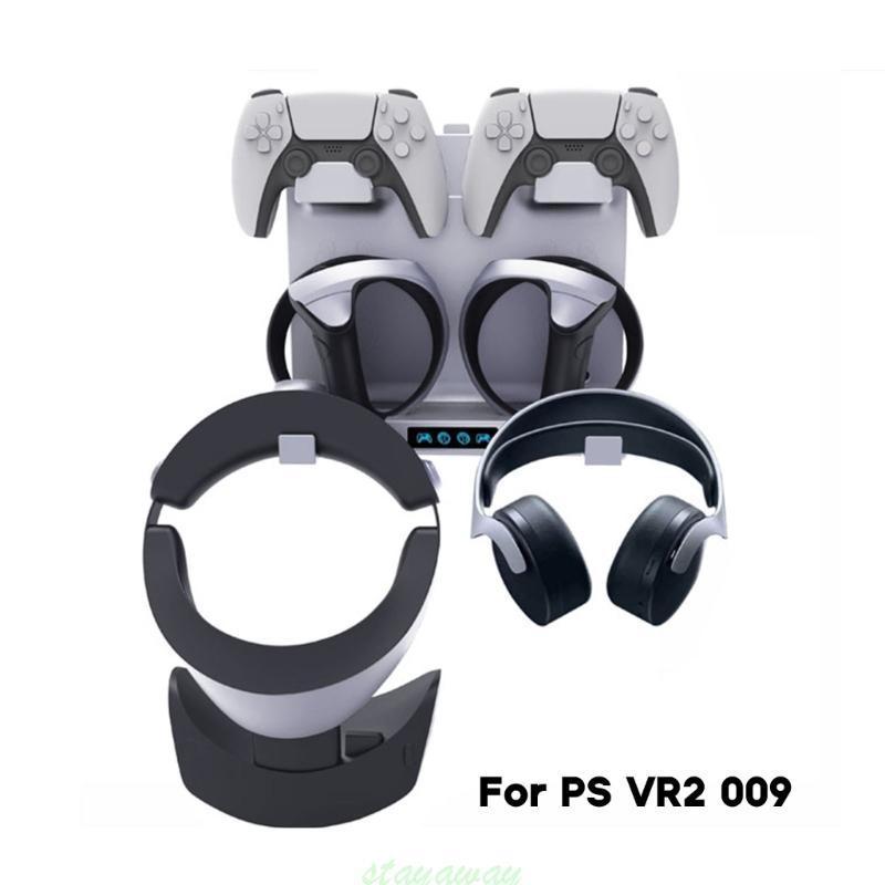 SRA Gaming Headset Carregador Base Acessórios Doca Carregamento Colorido Controlador Luz Berço
