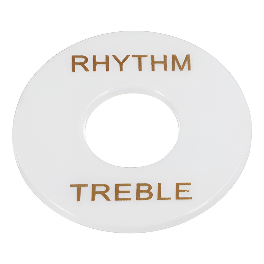 Plate Moldura Para Chave Seletora Branco Les Paul SG Rhythm Treble
